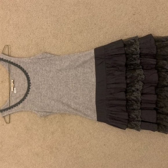 Grey lace trim dress (size medium) - Picture 1 of 1